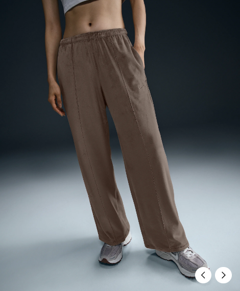 국내매장 나이키 여성 벨벳 트레이닝 집업 후드 자켓 와이드 팬츠 D4 HJ0923-233