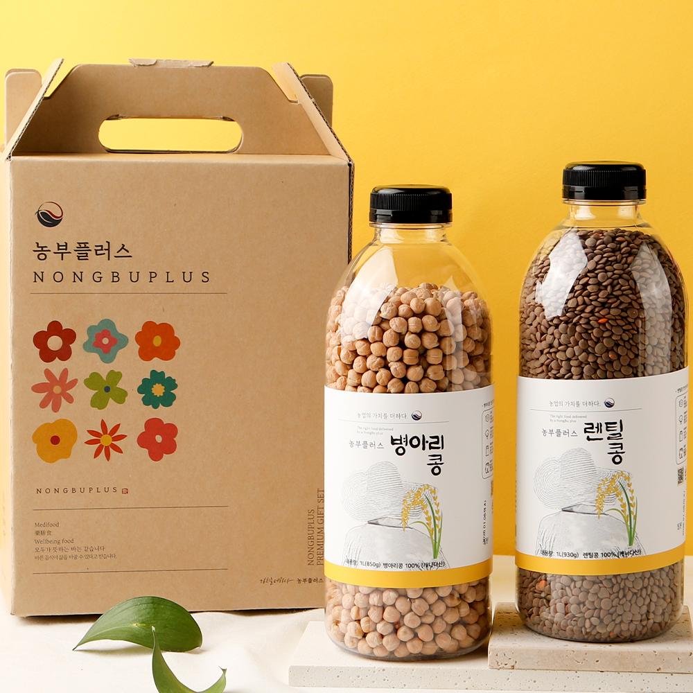 병아리콩 렌틸콩 잡곡 현미 2종 선물세트 농부플러스 이미지 2