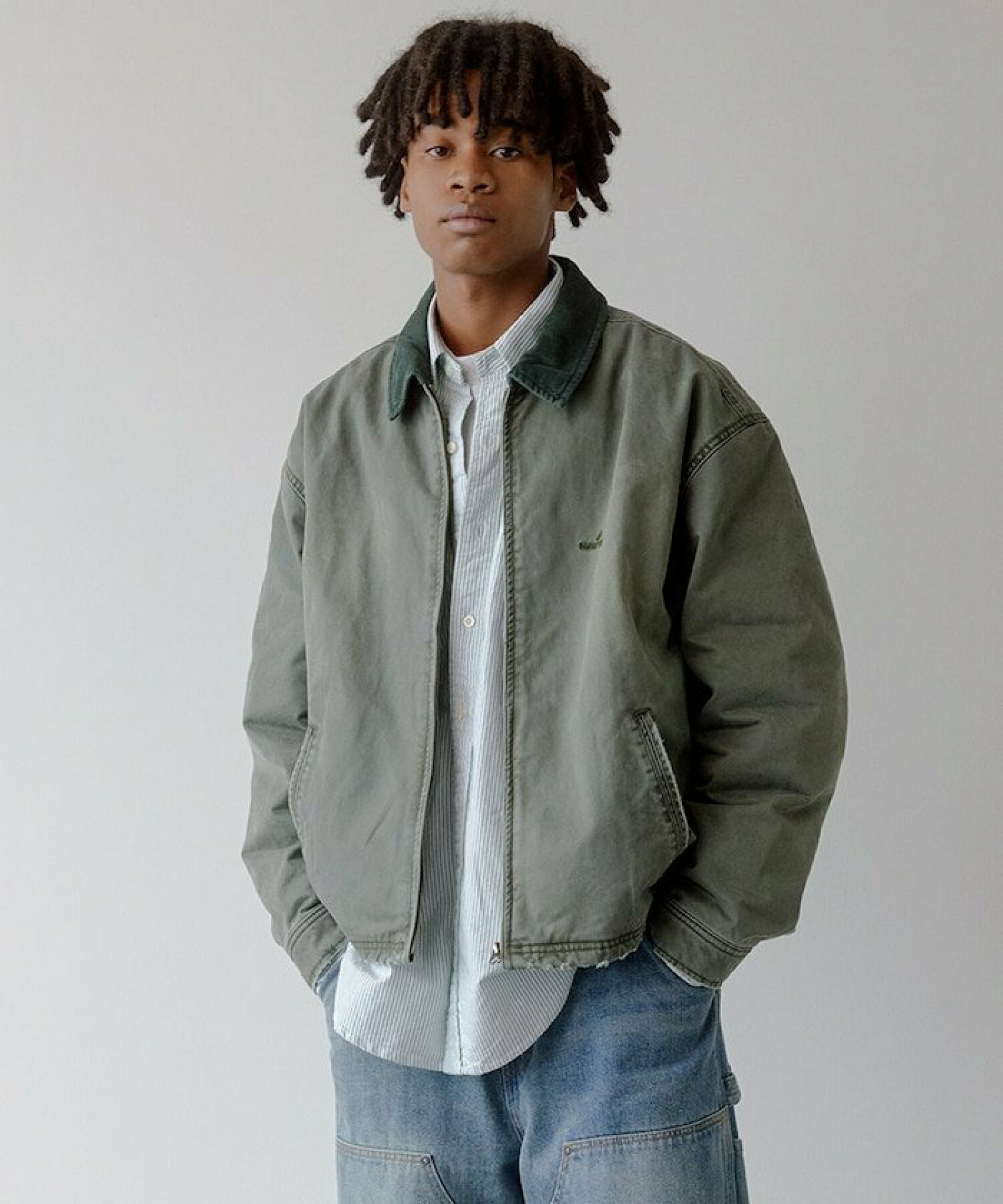 노티카 NAUTICA Garments Dyed Chino Zip 블루종 안솜 자켓 3컬러 - 상세 이미지 2