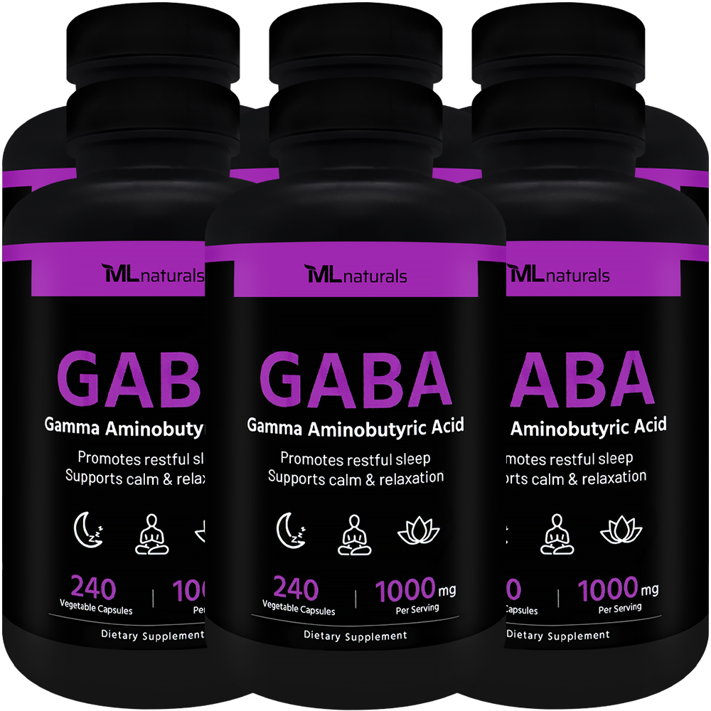 2025 신제품! 6병 마이라이프 내추럴스 GABA 가바 1000mg 240야채캡슐 - 메인 이미지