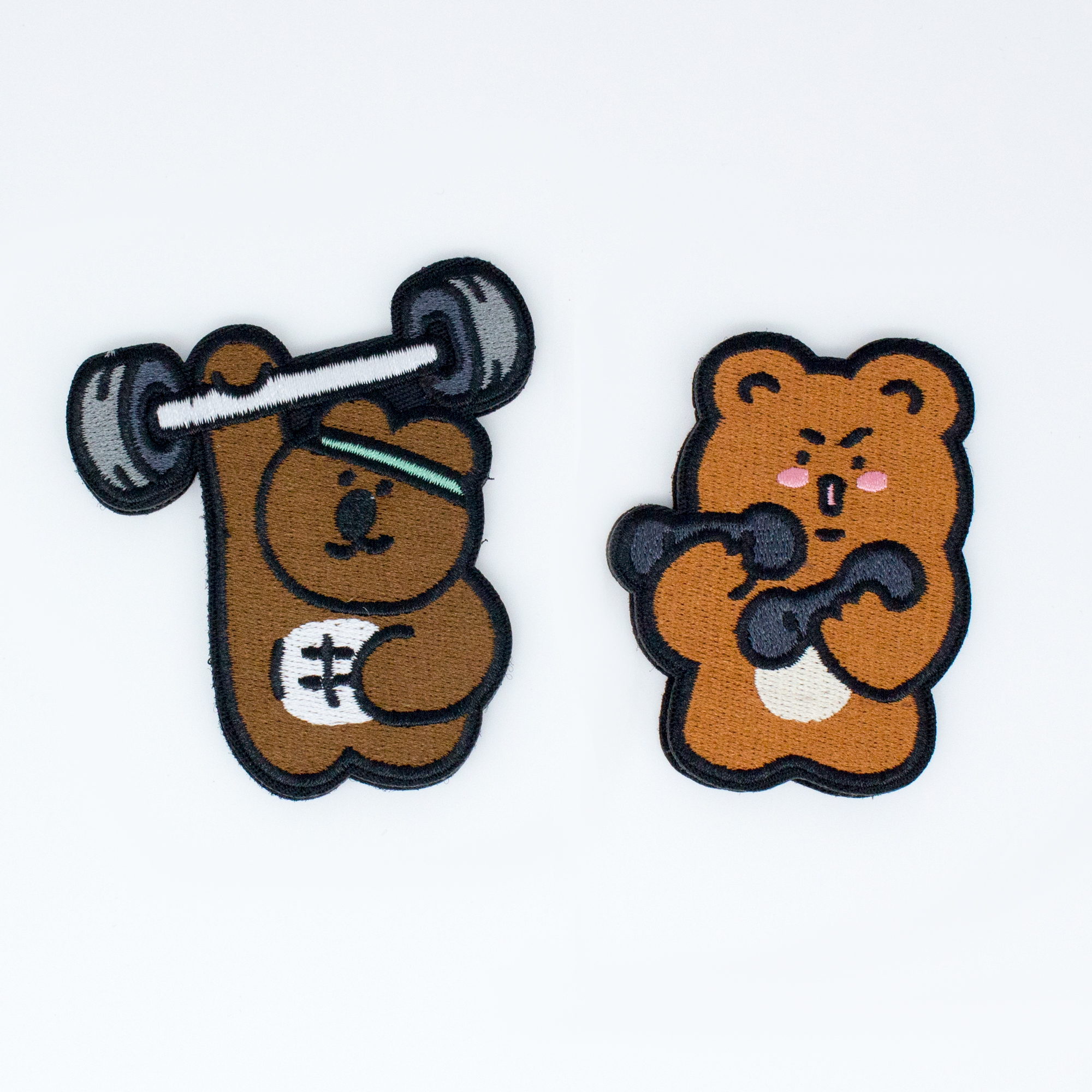헬창곰 벨크로 가방 헬스 패치 와펜 벨크로 찍찍이 운동 찍찍이 - 상세 이미지 3