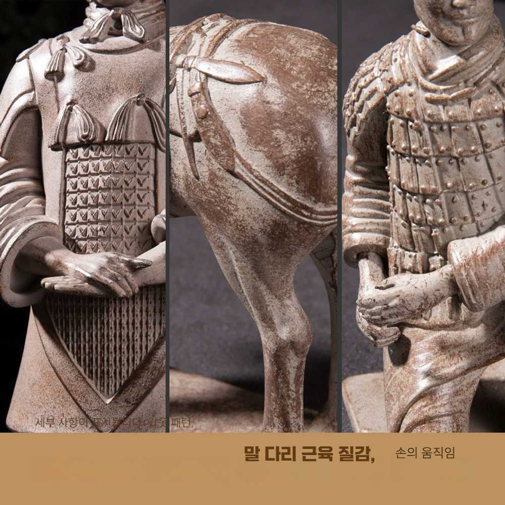 고캠프 병마용 공예품 진시황병마용 중국전통소품 대형 군사 인형 - 상세 이미지 3