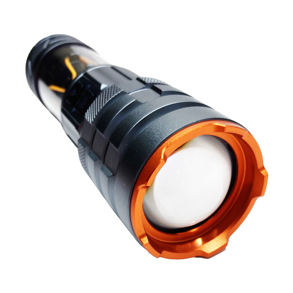 몬스터파워 제우스 LED 후레쉬 줌 랜턴 충전식 써치라이트