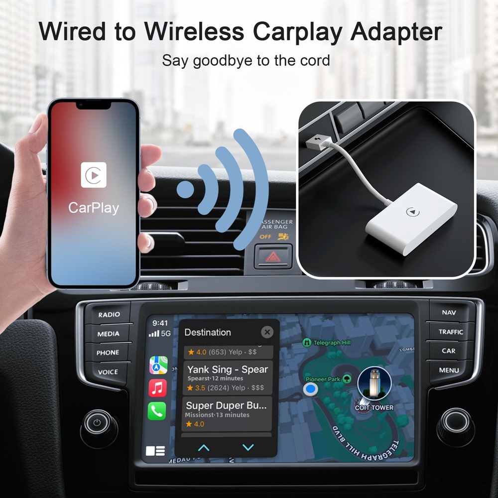 애플 카플레이 무선 carplay 자동차 미러링 오토 동글 네비게이션 - 상세 이미지 3