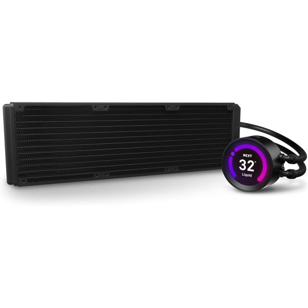 프리미엄 컴퓨터 PC 수냉 쿨러 시스템 워터 라디에이커 수냉식 방열 NZXT 크라켄 Z73 360mm - RL-KRZ73-01 AIO RGB CPU 리퀴드 사용... 