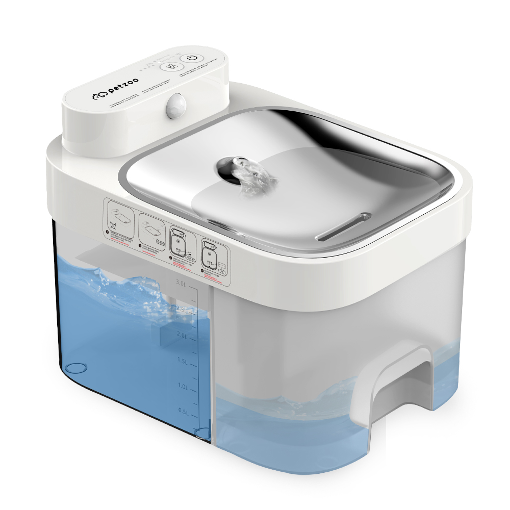 펫쭈 강아지 고양이 스마트 필터 없는 자동급수기 정수기 정오수 음수대