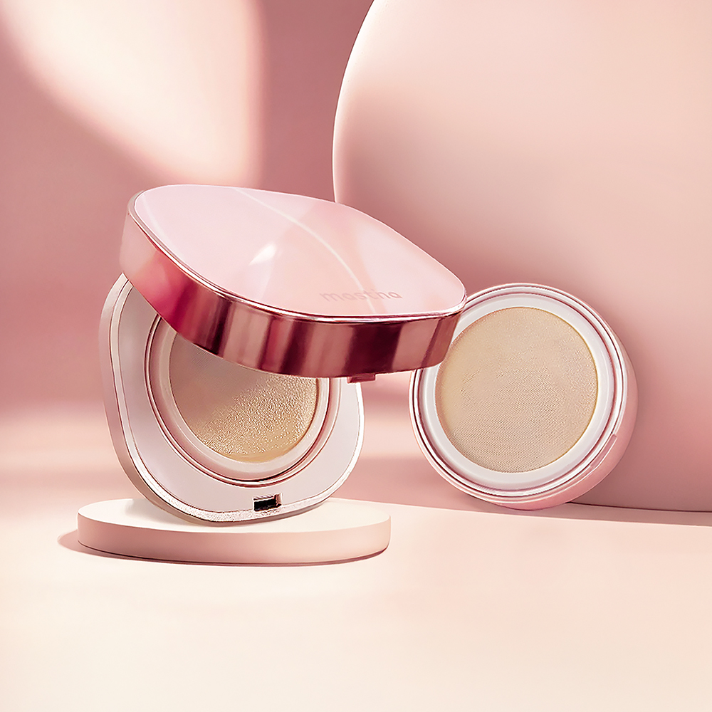 매스티나 내추럴 글로우 쿠션 SPF 50+ /PA++++ (본품 15g+리필 15g) 제품 이미지