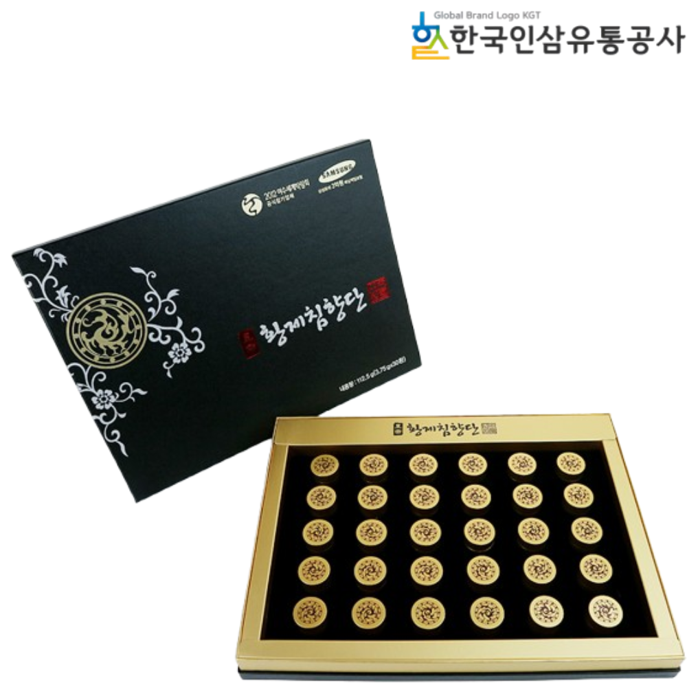 한국인삼유통공사 프리미엄 황제 침향단 30P 1박스 황제환 침향 녹용 홍삼 환 명품 선물 - 메인 이미지
