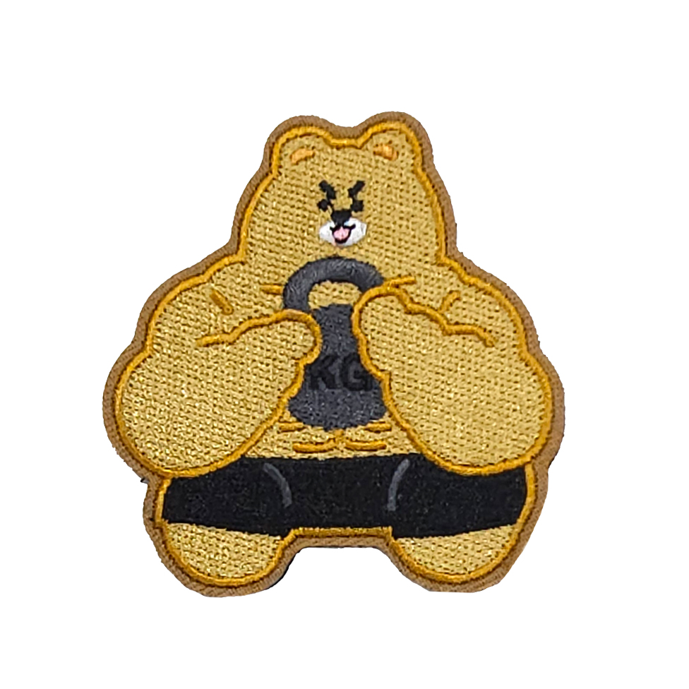 헬창곰 벨크로 가방 헬스 패치 와펜 벨크로 찍찍이 운동 찍찍이 - 상세 이미지 5