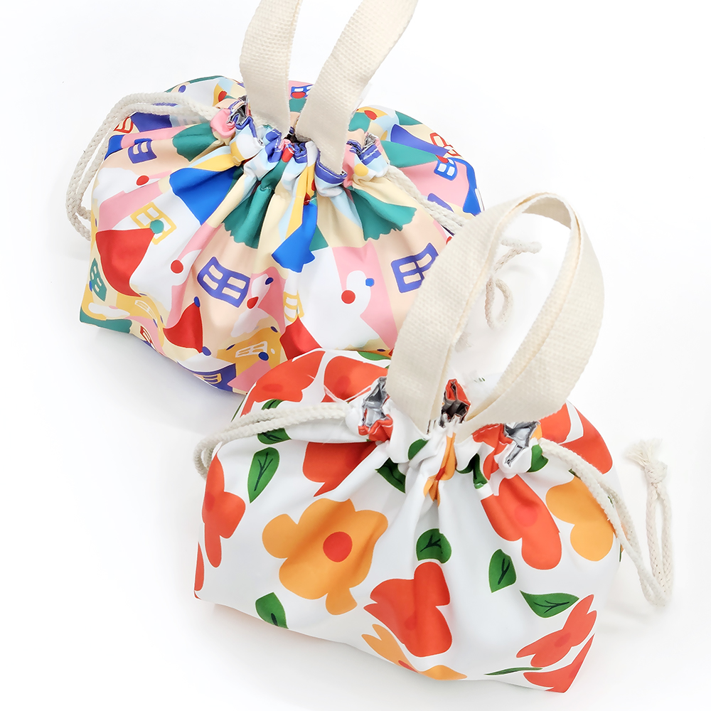 온다온 패턴백 도시락가방 보온보냉 이유식가방 직장인 런치백