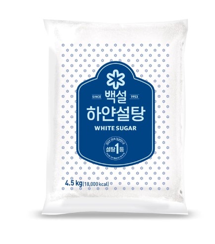 백설 하얀 설탕 4.5kg - 상품 이미지