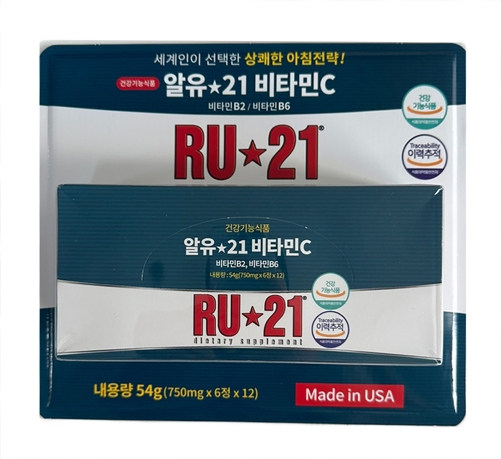 ru21 알유21 비타민C 750mg x 6정, 6개 코스트코비타민 - 상품 이미지
