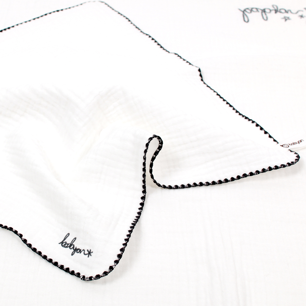 베이비앙 스타라이트 40수 3중 거즈 어린이집 고리수건(빅 대형 큰 가제손수건, 미니타올 겸용)