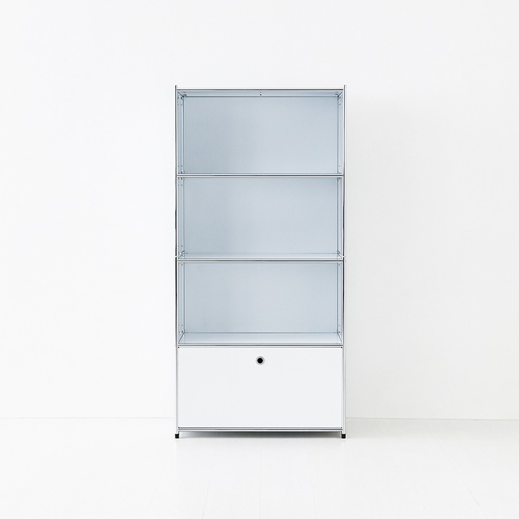 심플리 수납장 BC638 770mmx400mmx1580mm, 4단, 퓨어화이트 4017.7495 - 메인 이미지