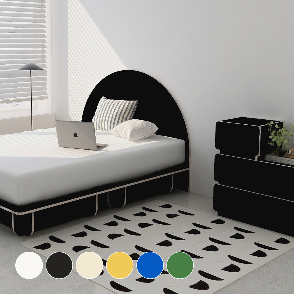 누어 룬드 아크 싱글 슈퍼싱글 반원헤드 수납형 파운데이션 침대 프레임 S/SS