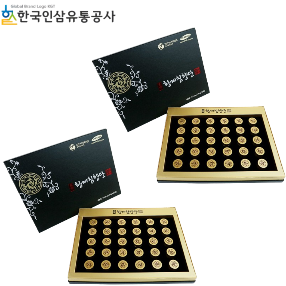 한국인삼유통공사 프리미엄 황제 침향단 30P 2박스 황제환 침향 녹용 홍삼 환 명품 선물 - 상품 이미지