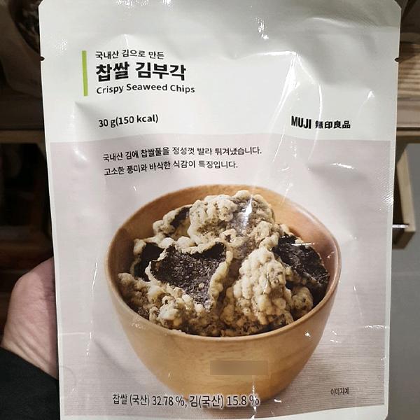 무인양품 국내산 김으로 만든 찹쌀 김부각 30g : koollookstore