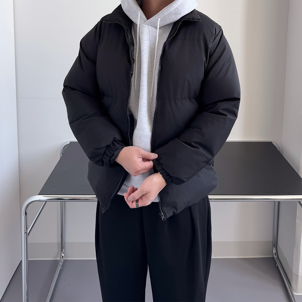 푸퍼패딩 남성하프패딩 - 상세 이미지 2