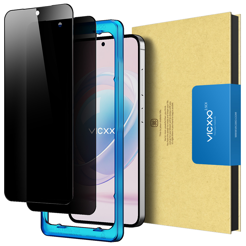 빅쏘 2.5CX 사생활 보호필름 강화유리 갤럭시S25 플러스, 2매입