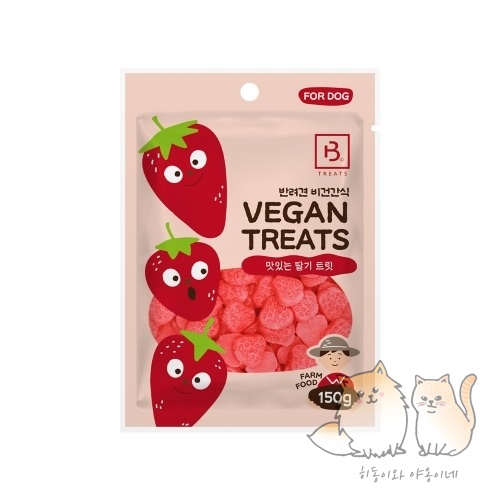 [1+1] 브리더랩 비건트릿 딸기 150g - 상품 이미지