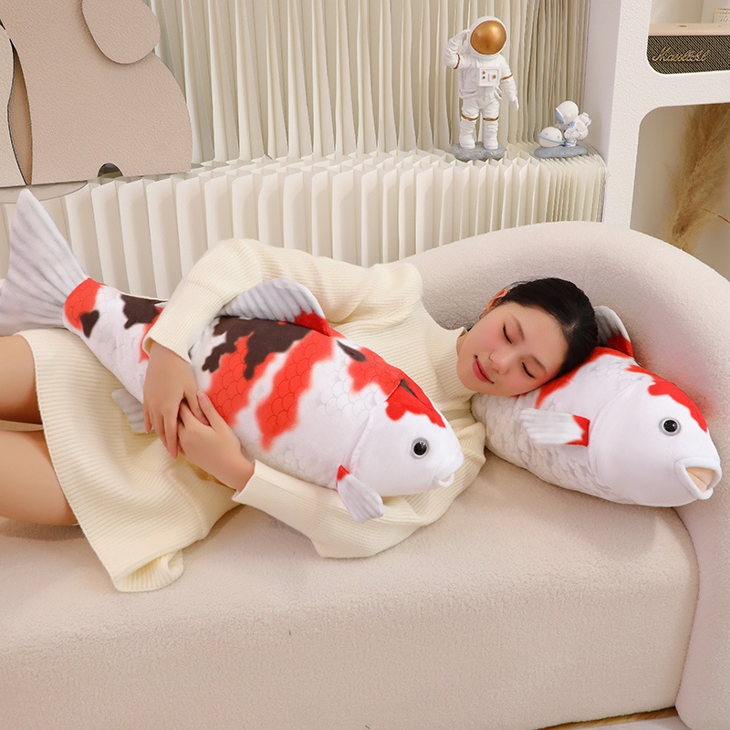 잉어 인형 특대형 초대형 쿠션 빅사이즈 선물 베개 장난감 단품 75cm 570g - 상세 이미지 3