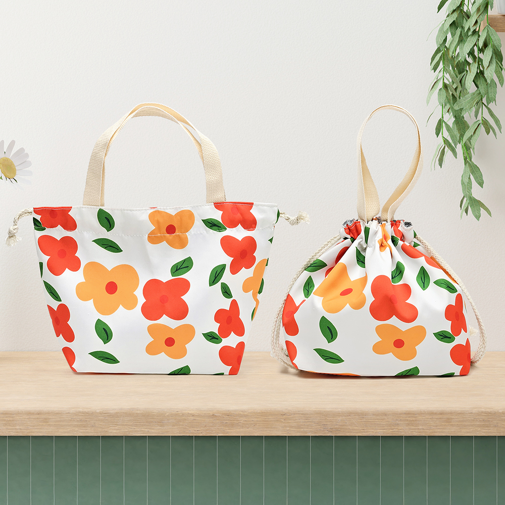 온다온 패턴백 도시락가방 보온보냉 이유식가방 직장인 런치백