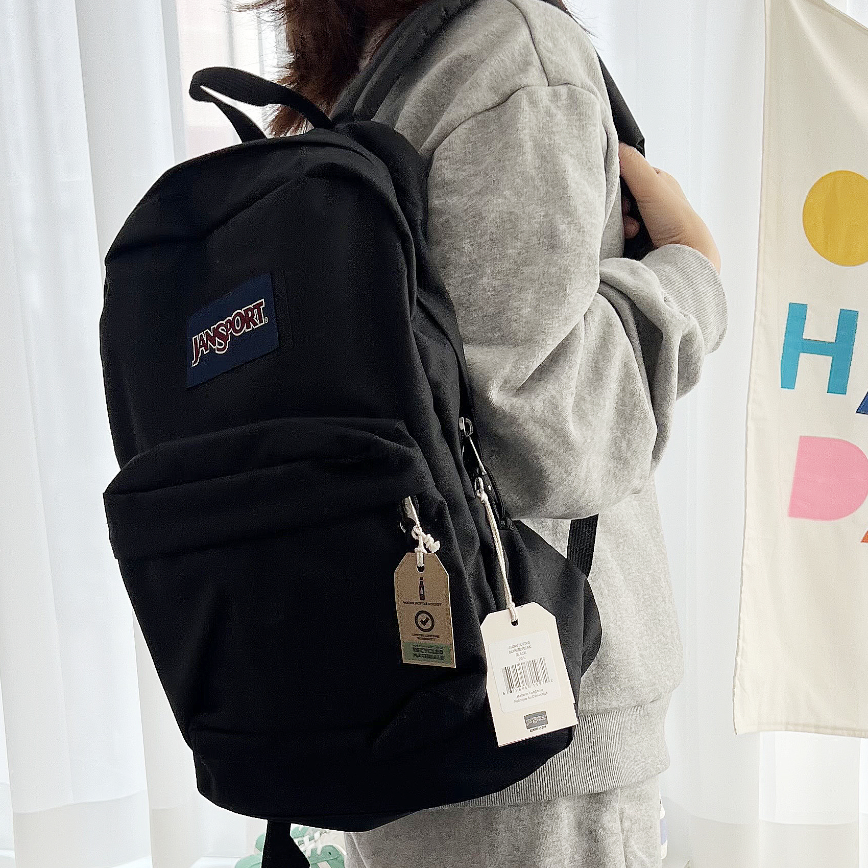 잔스포츠 슈퍼브레이크 백팩 플러스 블랙 가방