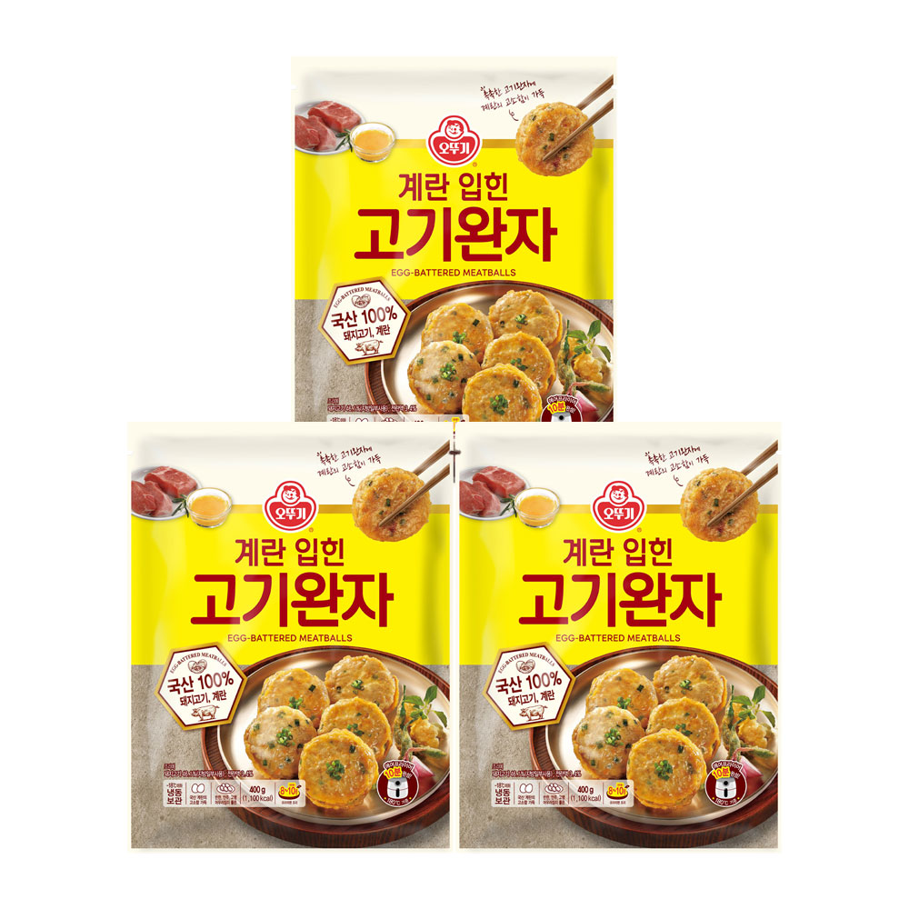 오뚜기 계란입힌 고기완자 400g 3개 - 상품 이미지