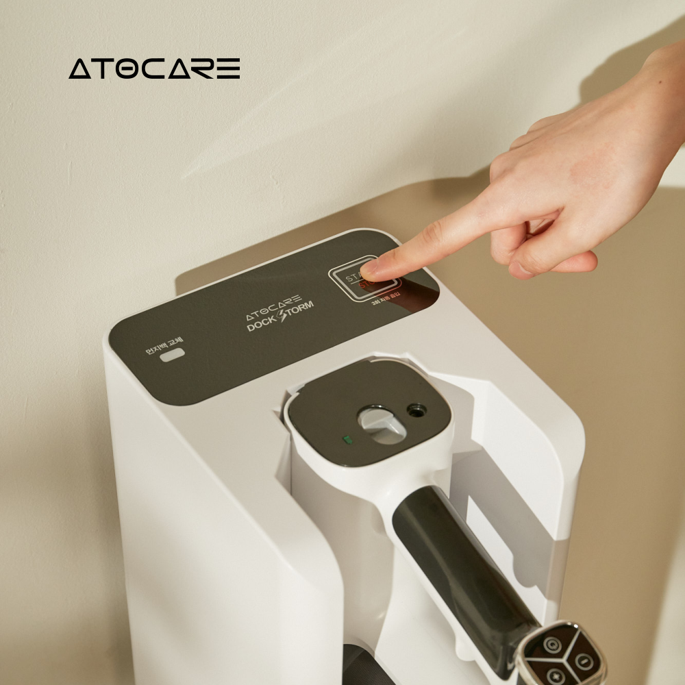 [N배송] 아토케어 도크스톰 무선청소기 초강력 올인원 스테이션 자동 먼지비움 필터