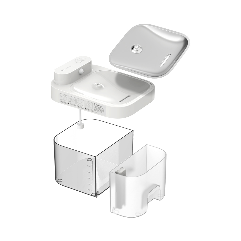 펫쭈 강아지 고양이 스마트 필터 없는 자동급수기 정수기 정오수 음수대