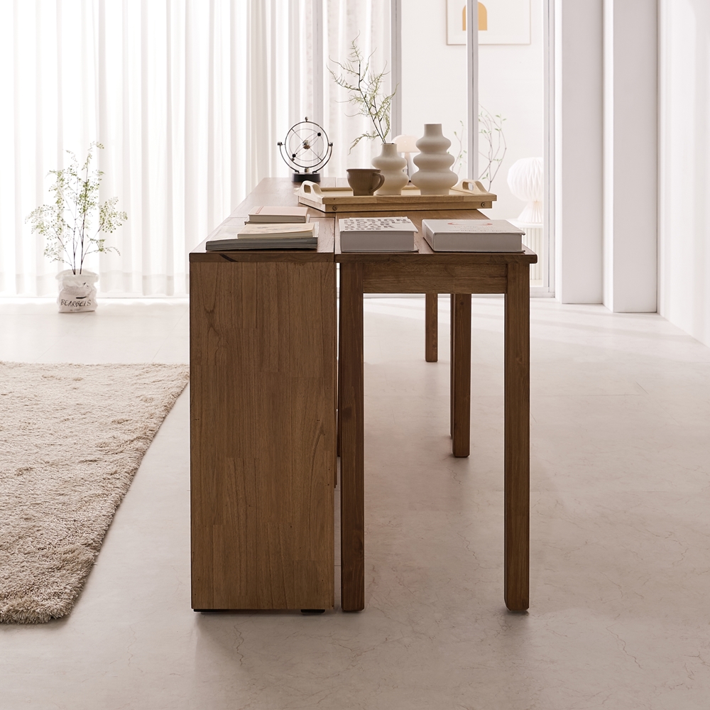 루어스 책상겸테이블 1100 안방 거실 원룸 공간활용 작은 책상