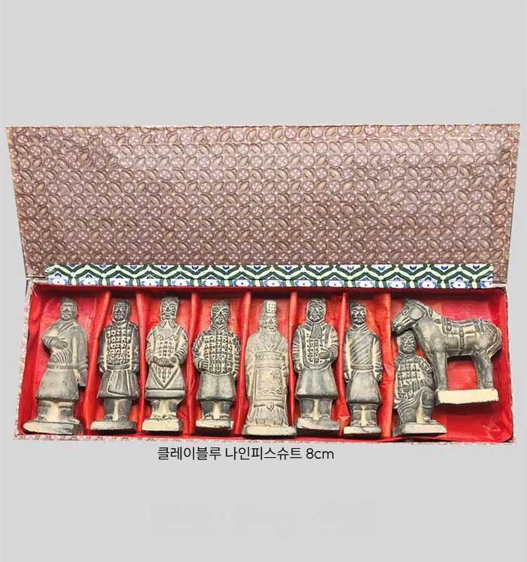고캠프 병마용 장식품 진시황 소품 기념품 공예품 도자기 청동색 5개 11cm - 상세 이미지 3