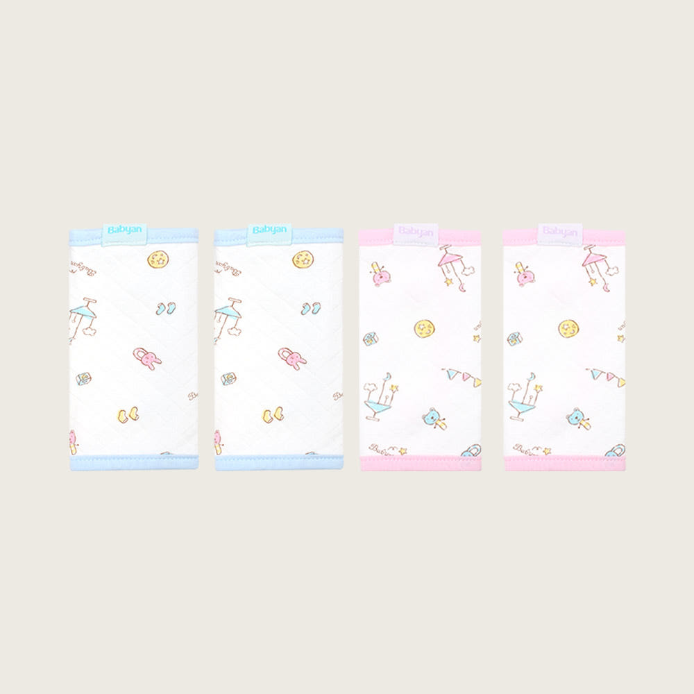 베이비앙 국내산 무형광 순면 도톰한 삼중직 플레이베이비 아기띠 어깨침받이(모든 아기띠 호환)