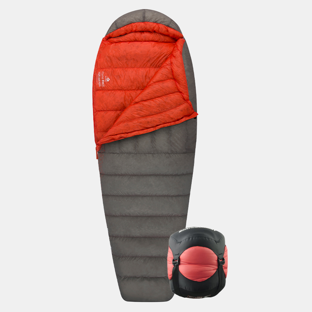 씨투써밋 플레임 FM2 -4도 여성용 침낭 백패킹 캠핑 LN, 다크레드