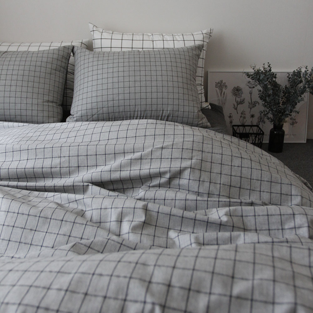 멜란 그레이 이불커버 호텔침구 슈퍼싱글 맞춤제작