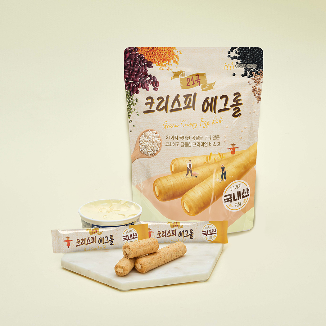 국내산 곡물 그대로 고소 촉촉 크리스피 에그롤 - 상세 이미지 2