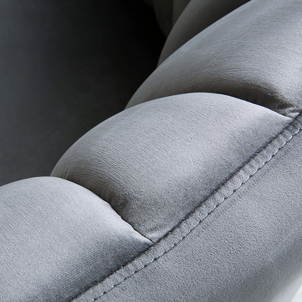 VARKA 1인 벨벳소파 3285 그레이 9938.0831