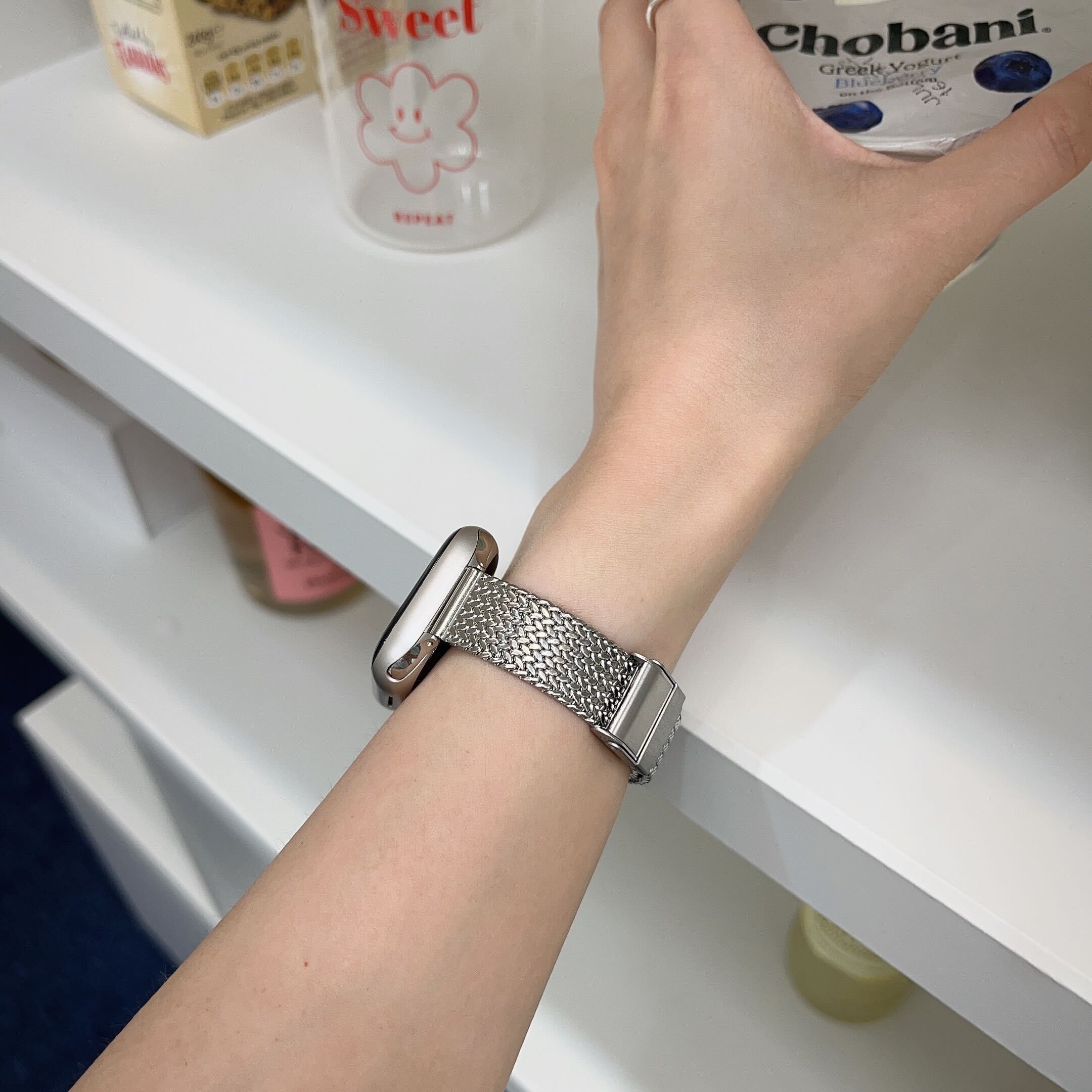 [알뜰쇼핑] 애플워치 11 슬림 브레이드 메탈 10 9 8 7 6 SE2 3 호환 스트랩 이미지 8