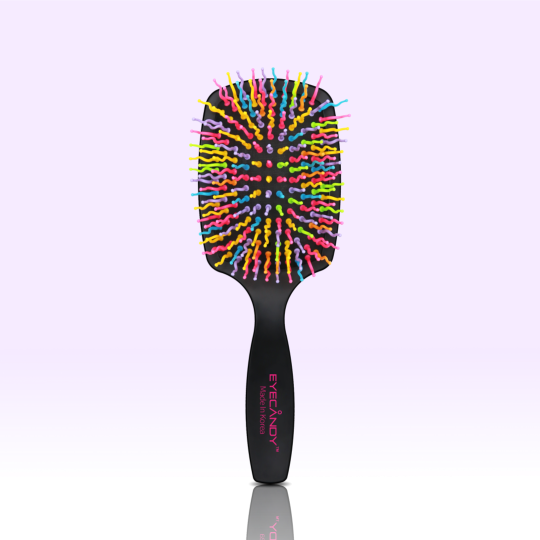 [아이캔디] 레인보우 볼륨 헤어 패들브러쉬+미디엄 브러쉬 2종 세트