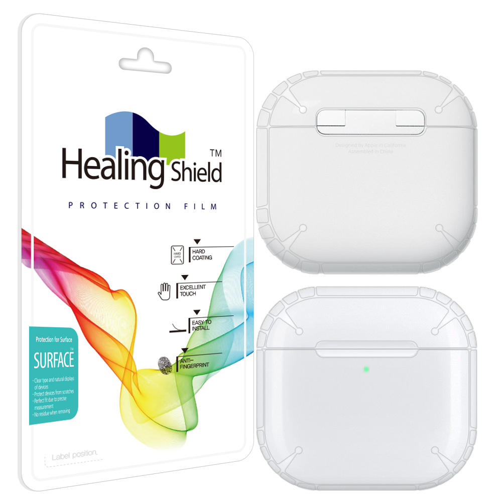 에어팟 4세대 무광 외부보호필름 2세트