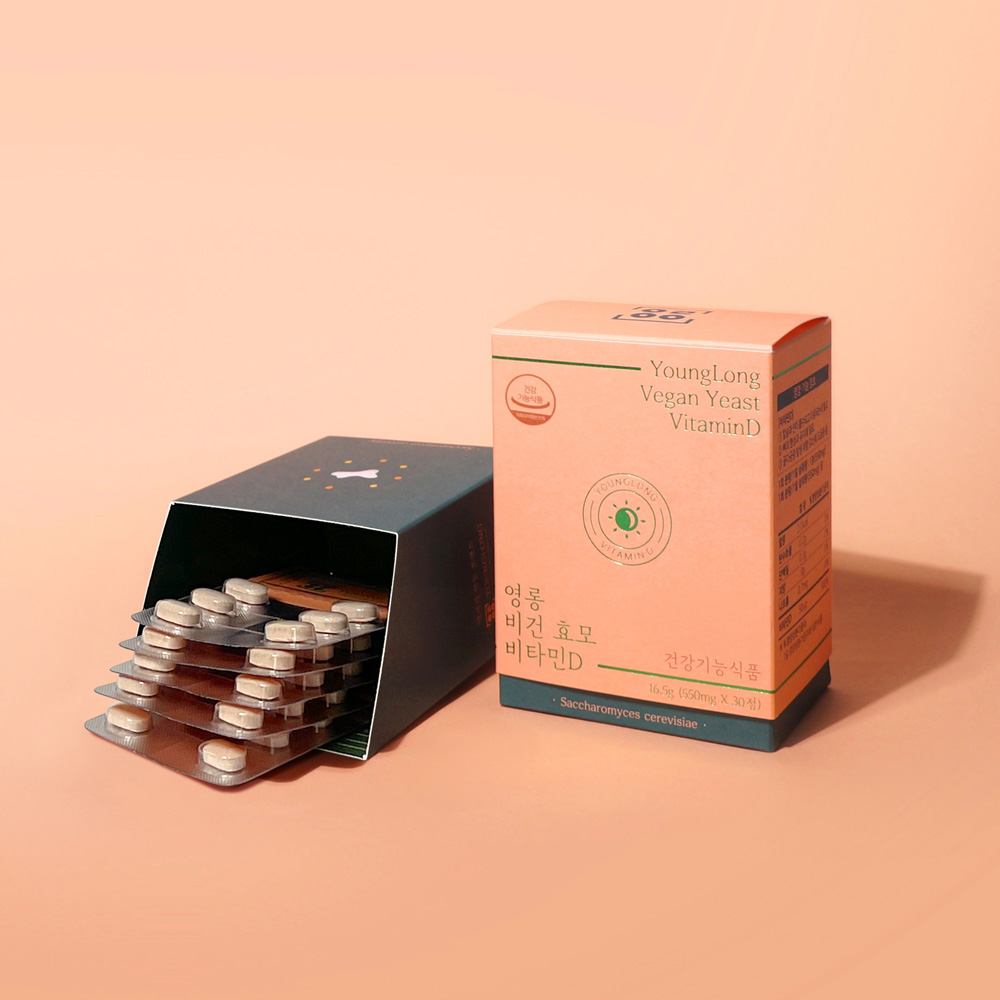 영롱 비건 효모 비타민D 2000IU / 임산부 어린이 섭취가능 30정, 1개 이미지 4