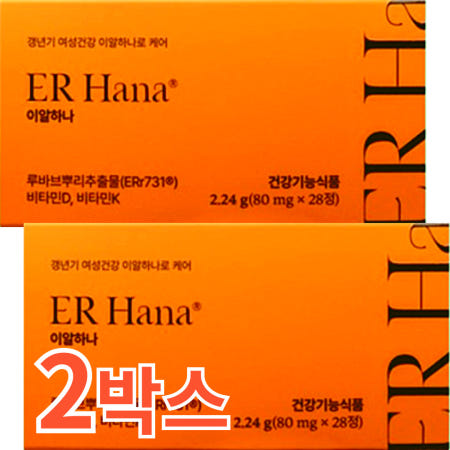 갱년기엔 이알하나 루바브뿌리추출물 라폰티신 갱년기여성에 도움 ERr731