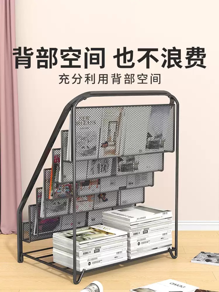 철제잡지꽂이 거치대 신문가판대 팜플렛 매거진랙 진열대 가판대 선반 신문 홍보물 - 상세 이미지 3