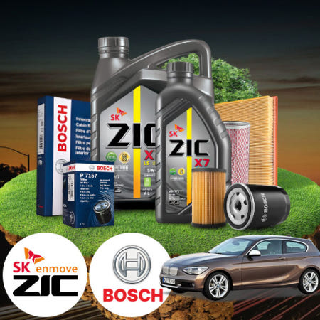 에스모터스 F20 120d (12~19) (N47) 디젤 지크 X7 5W30 LS 엔진오일필터세트 6L iter