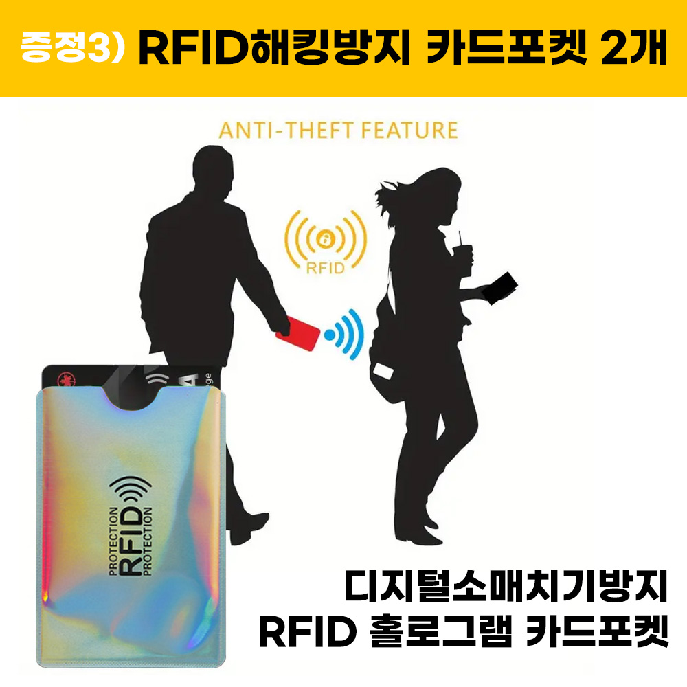 여행용 RFID 해킹 도난 방지 힙색 복대지갑 유럽여행 (휴대폰 롱 스트랩 목걸이 , 손목 스트랩, RFID 카드포켓 RFID 여권포켓 포함) 이미지 8