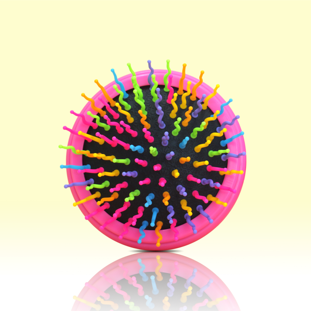 [아이캔디] 레인보우 볼륨 헤어 패들브러쉬+컴팩트 브러쉬 2종 세트