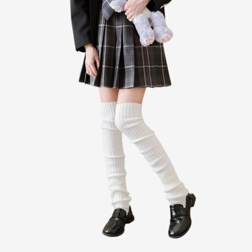 여성 골지 면 레그워머(P0000TRM/3컬러/1+1) - 상품 이미지