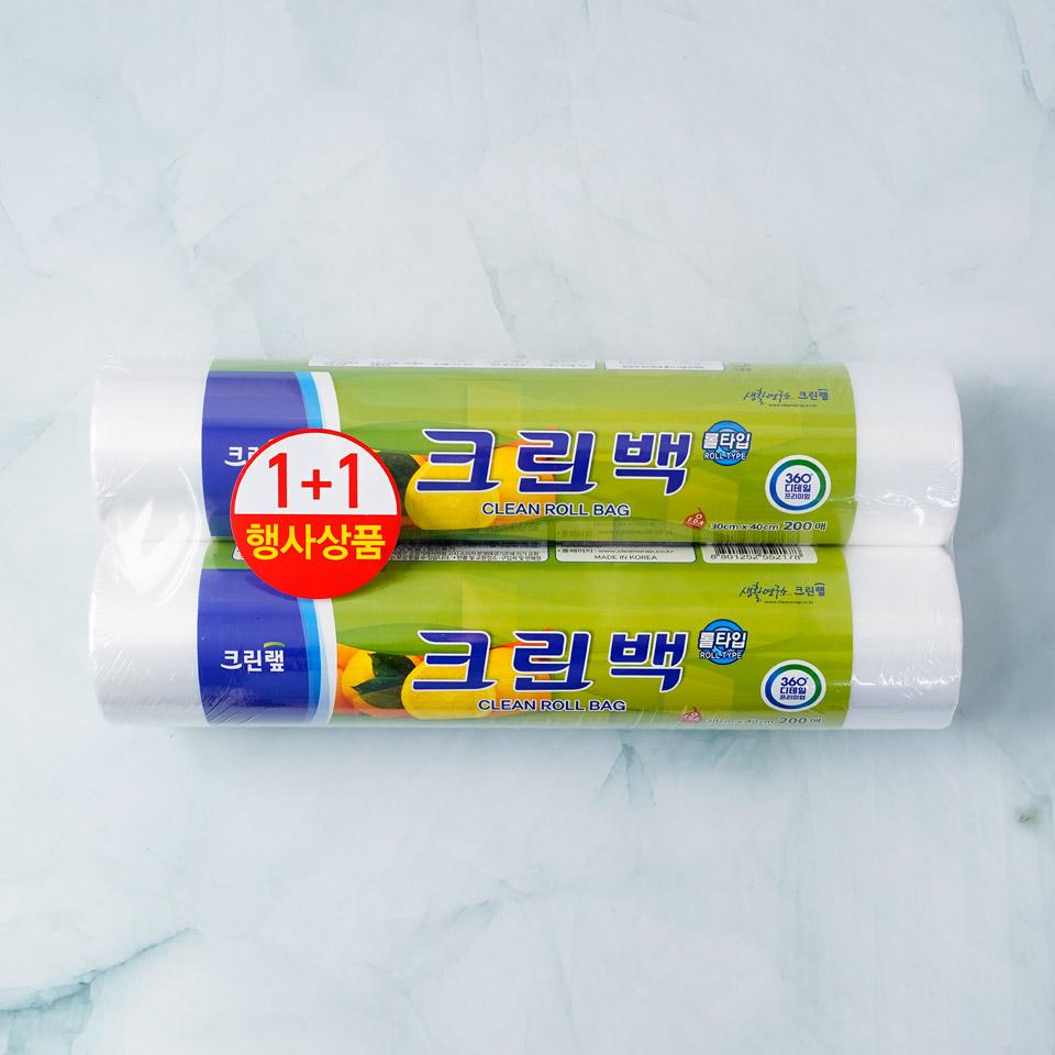 메가마트 크린랩 크린백 롤타입 대 30cmx40cmx200매 - 메인 이미지
