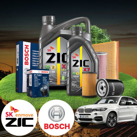 에스모터스 F15 X5 (11~20) M50d (B57) 디젤 지크 X7 5W30 LS 엔진오일필터세트 7L iter