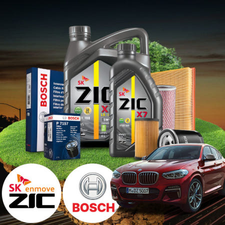 에스모터스 F26 X4 (14~17) 20d (B47) 디젤 지크 X7 5W30 LS 엔진오일필터세트 5L iter